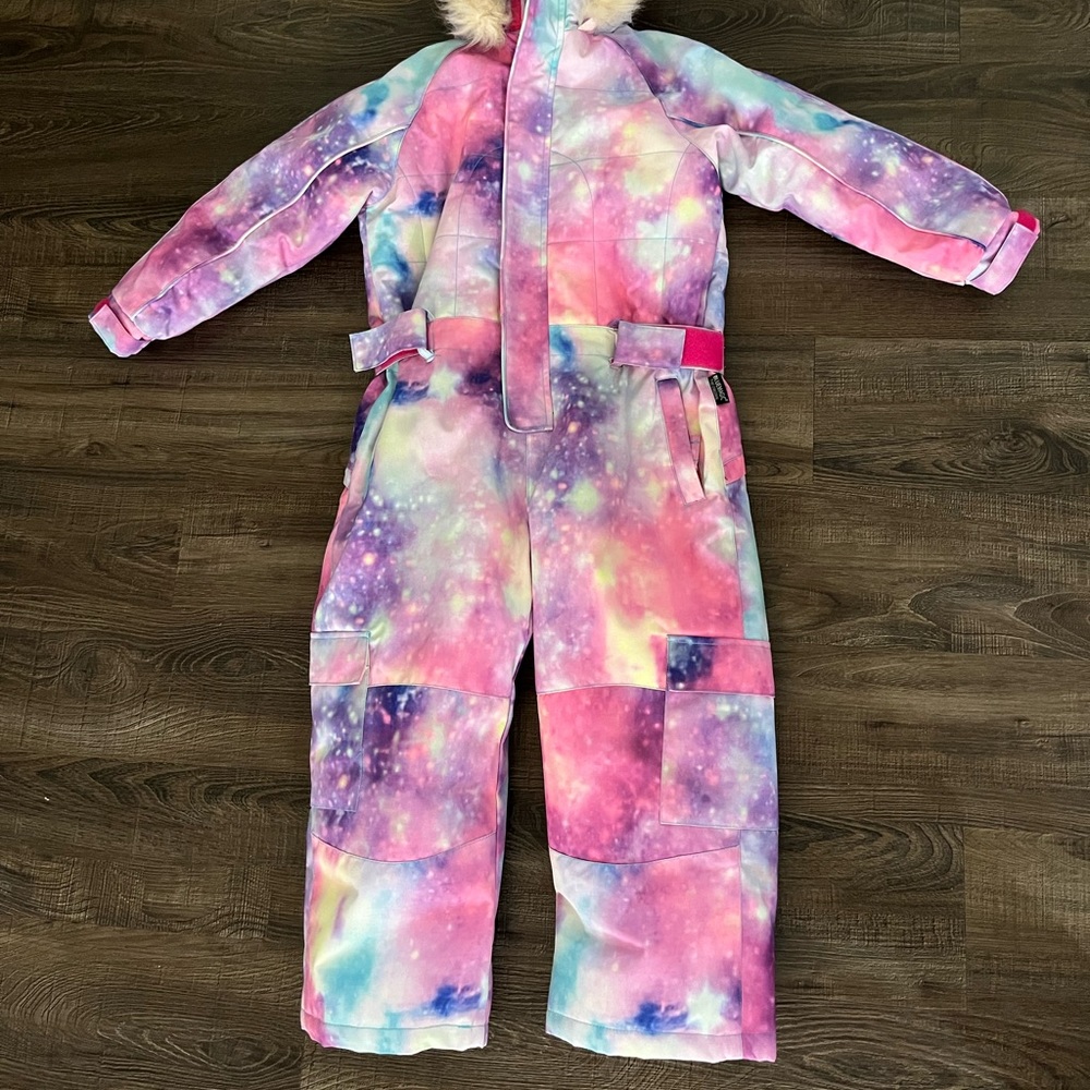 Girls Waterproof Snowsuit Coveralls - Size 120 (5-6 y.o.)